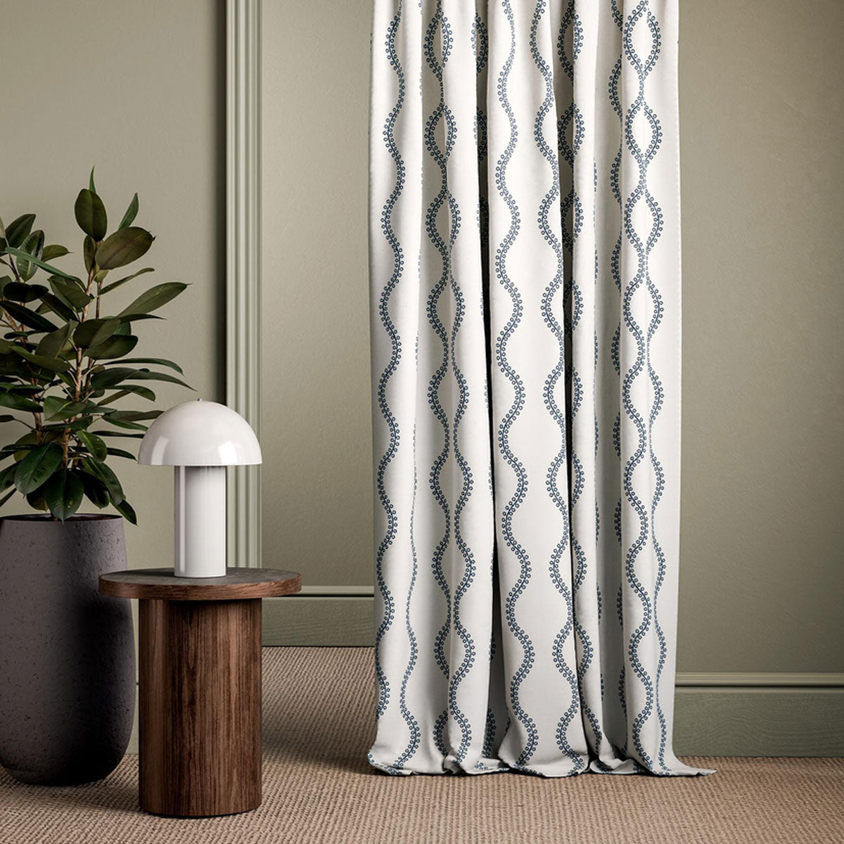 Clarke & Clarke Woburn II fabric – Midnight (3)