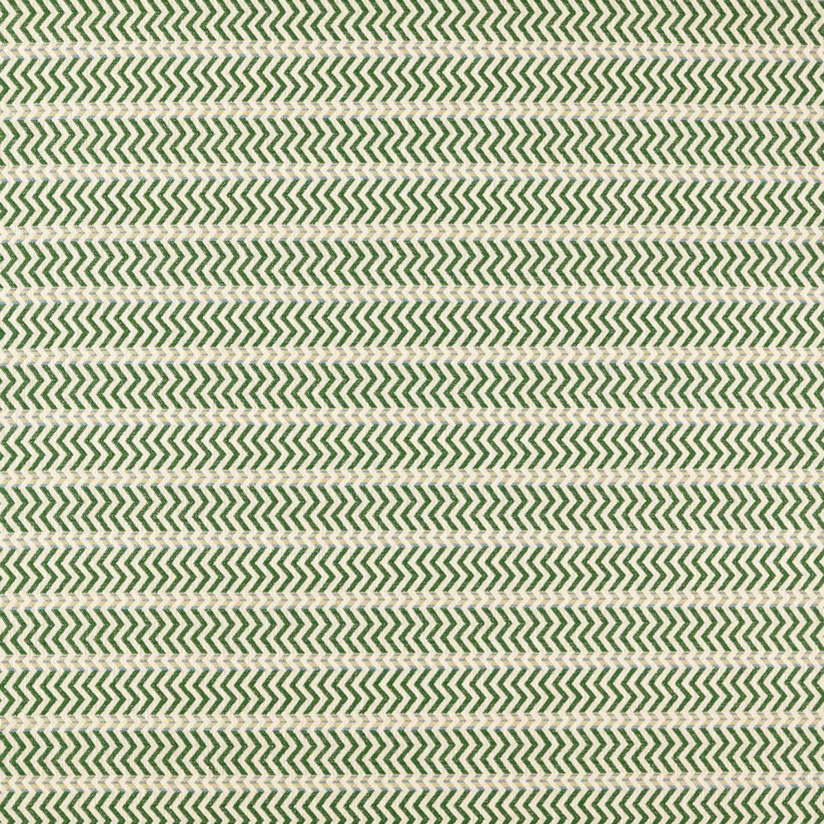 Scion Pomona Zigzag fabric – Kelly Green/Cornflower