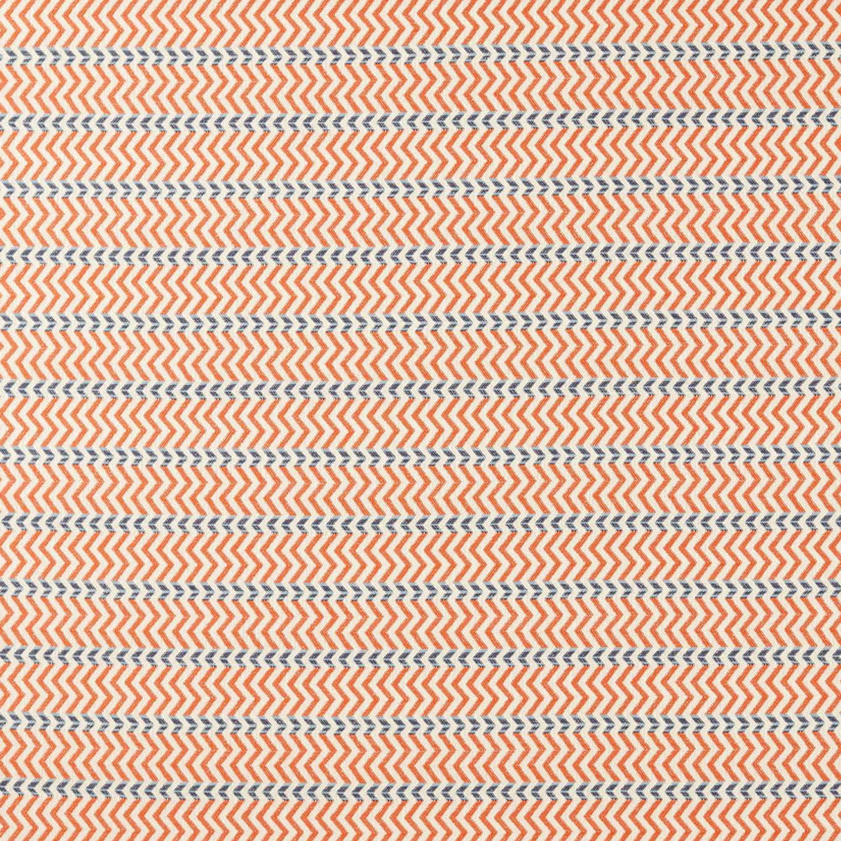 Scion Pomona Zigzag fabric – Tangerine/Denim (1)