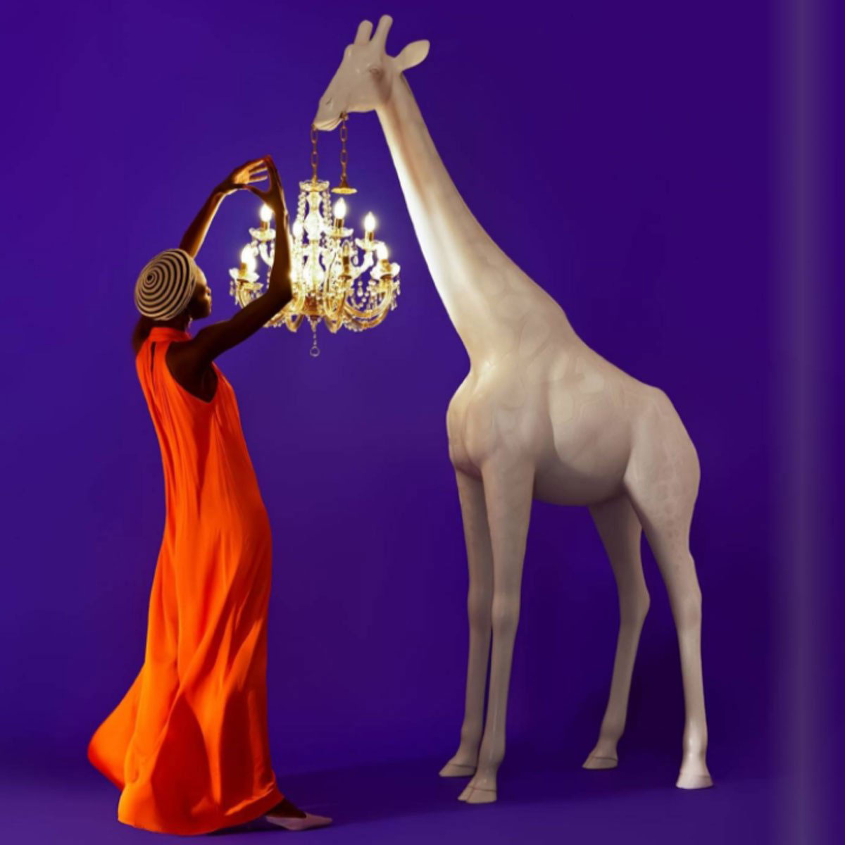 Giraffe In Love M Indoor White - Qeeboo