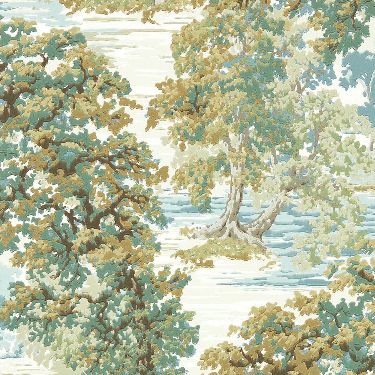Sanderson &#39;Ancient Canopy - Moss&#39; Wallpaper