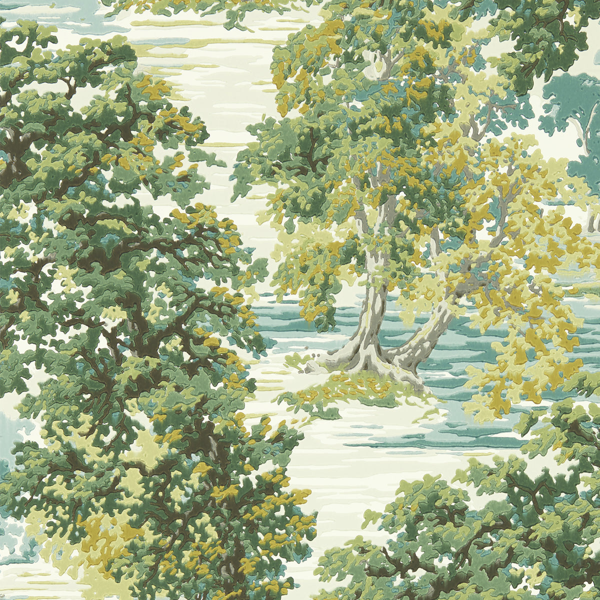 Sanderson &#39;Ancient Canopy - Sap Green&#39; Wallpaper