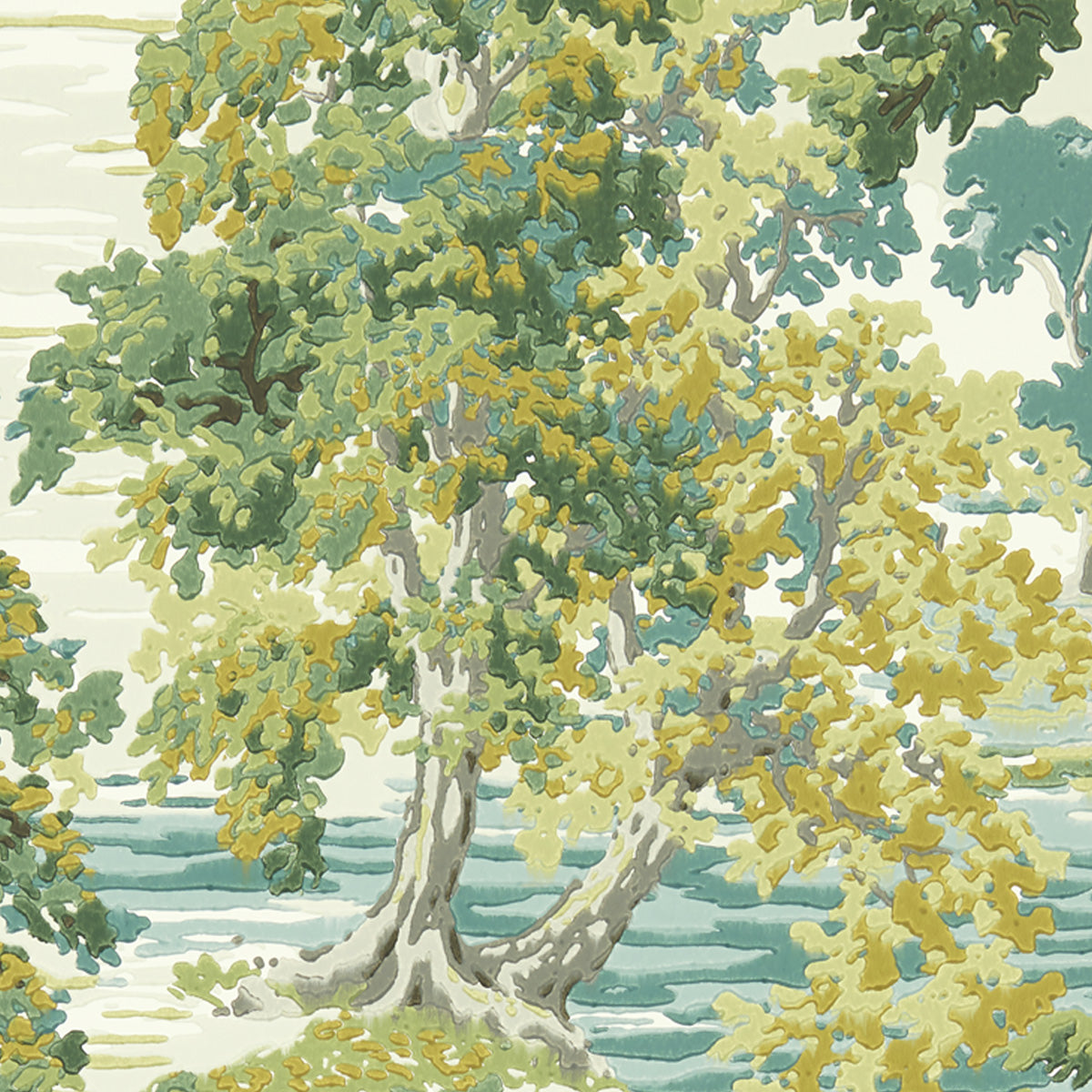 Sanderson &#39;Ancient Canopy - Sap Green&#39; Wallpaper