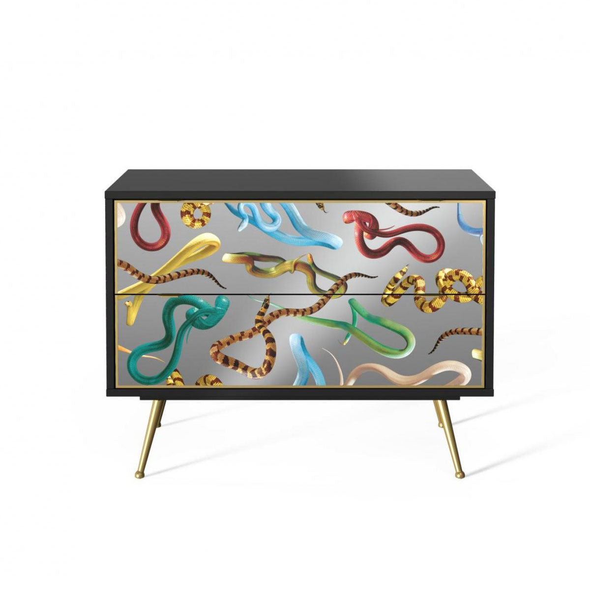 Seletti X Toiletpaper Magazine Chest of 2 Drawers &#39;Snakes&#39;