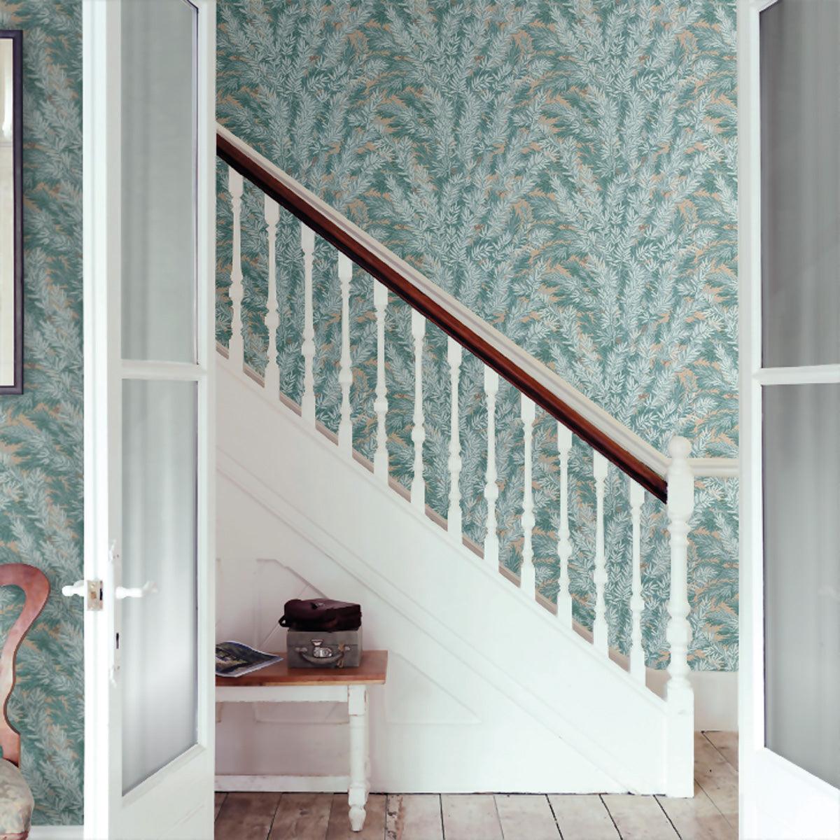 Cole &amp; Son &#39;Florencecourt Print Room Blue&#39; Wallpaper