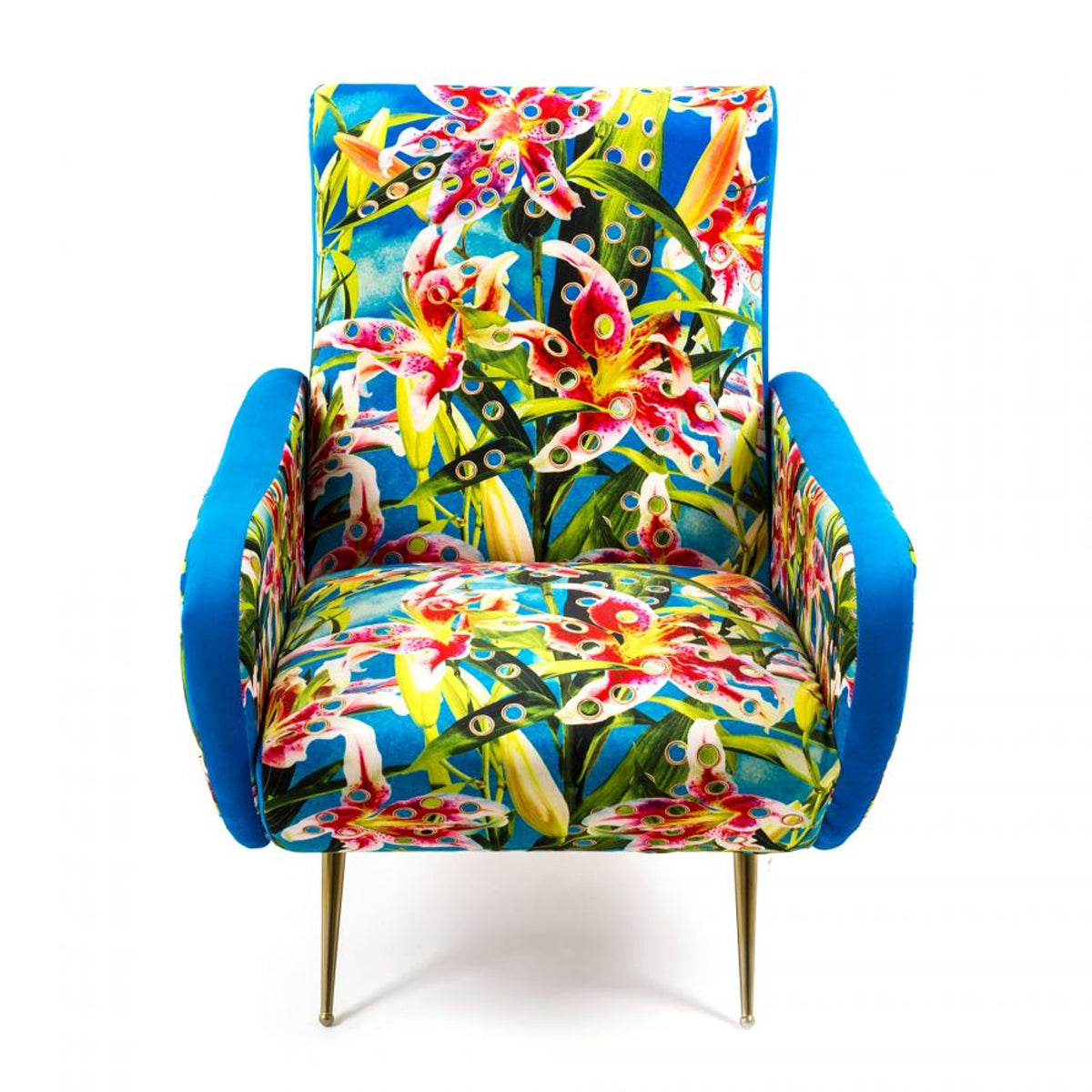 Seletti X Toiletpaper Magazine Armchair &#39;Flowers with holes&#39;