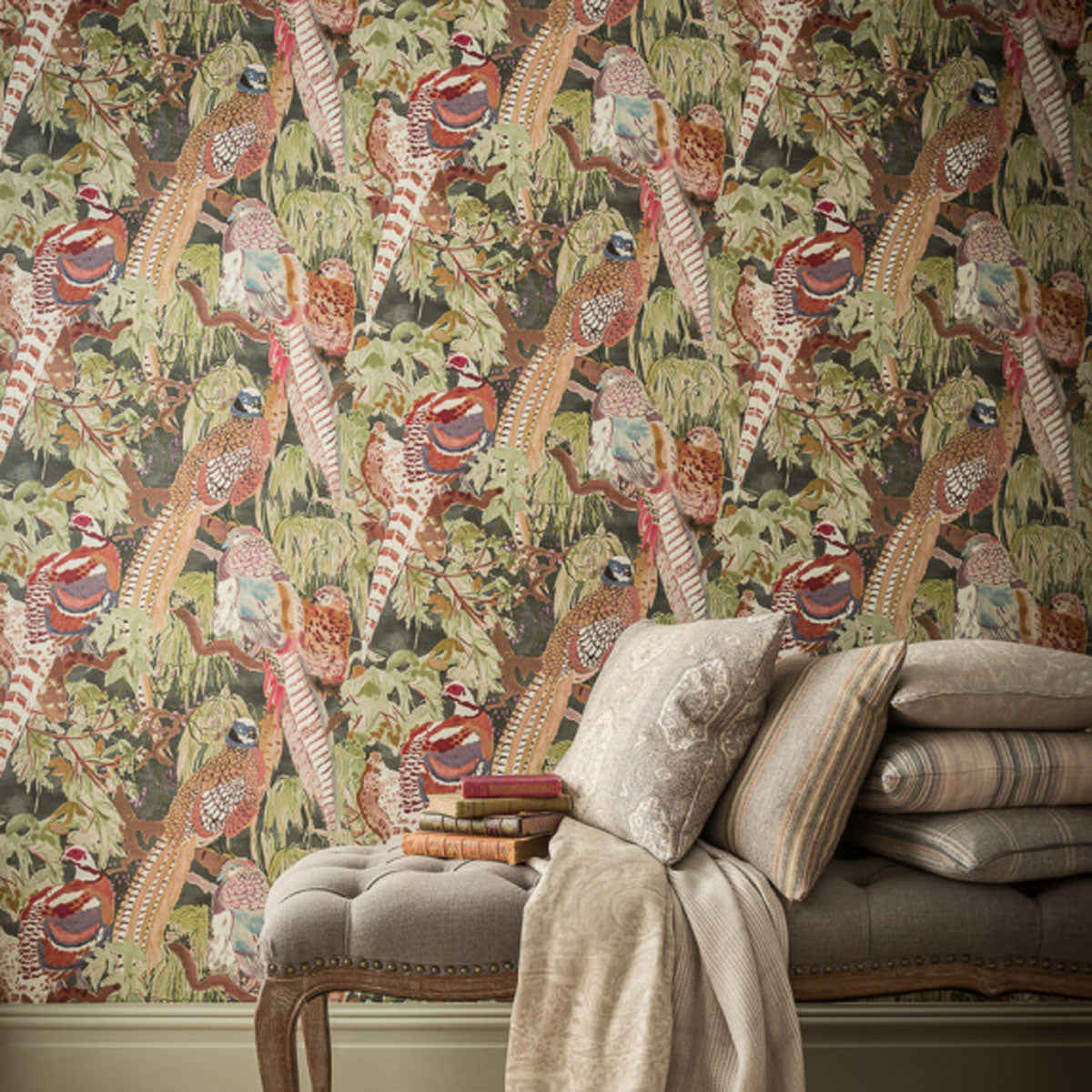 Mulberry Home &#39;Game Birds - Forest&#39; Wallpaper