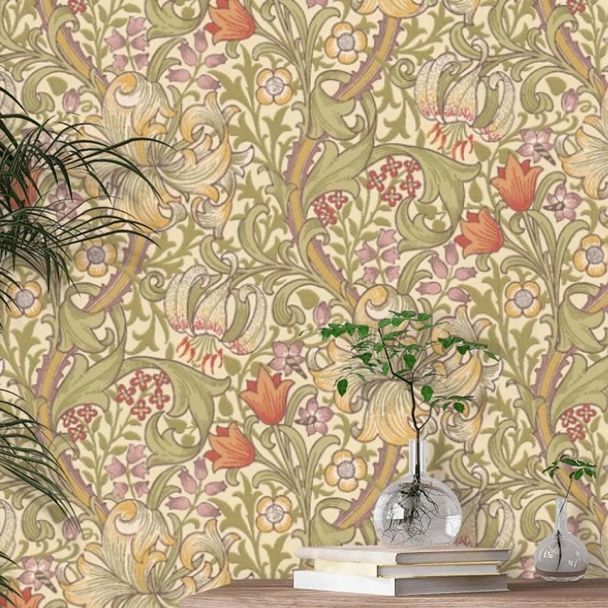 Golden Lily Wallpaper - Morris & Co - Courthouse Interiors