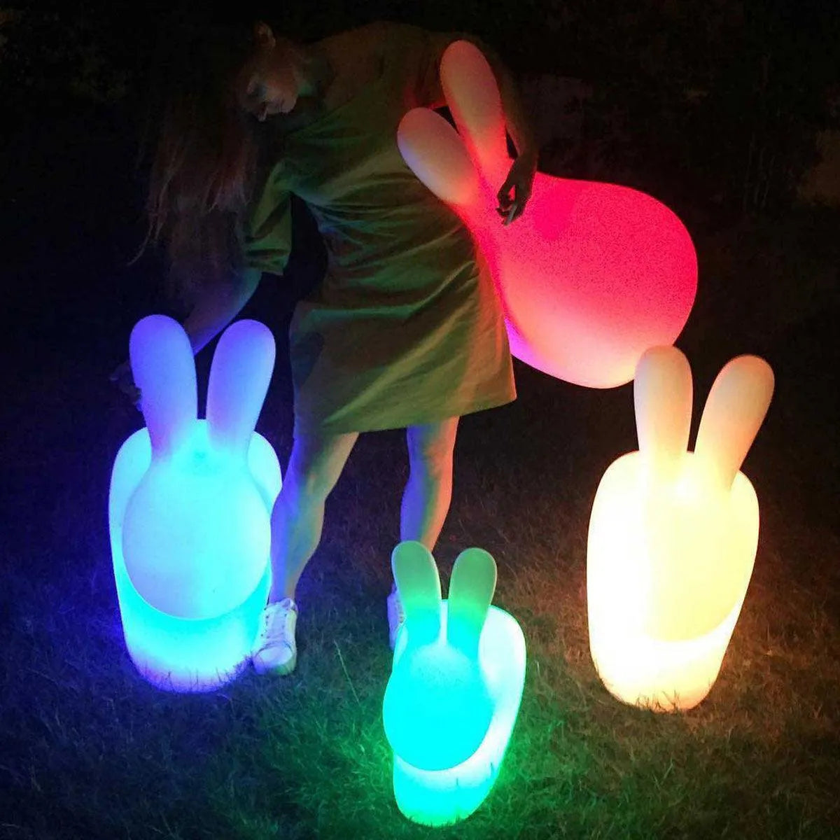 Rabbit Lamp Outdoor LED - Qeeboo - Courthouse Interiors