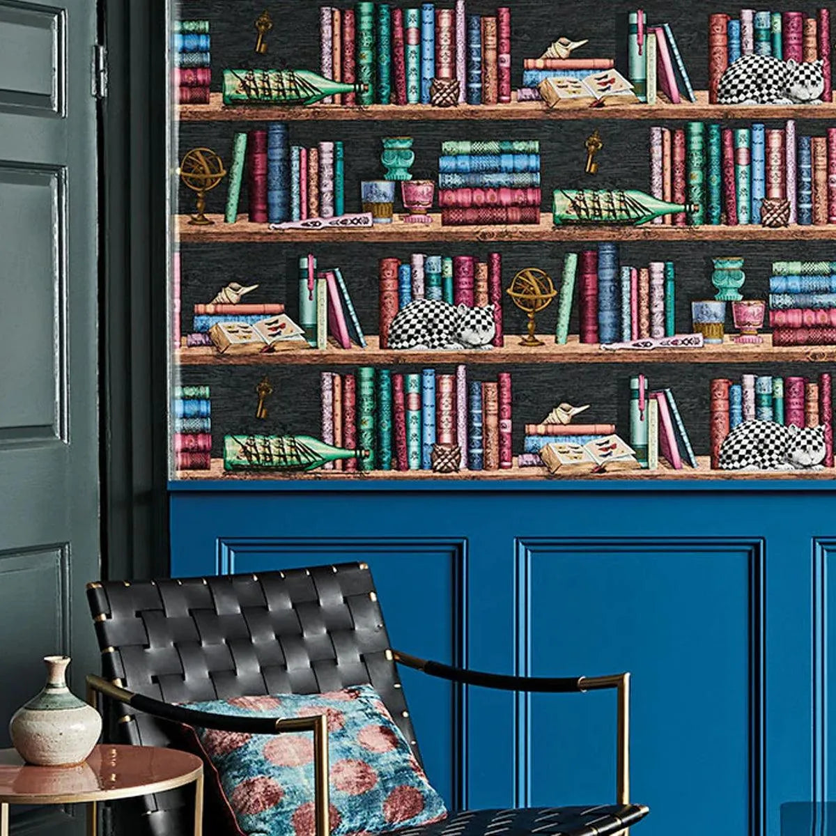 Cole & Son 'Libreria - Rich Multi' Wallpaper - Courthouse Interiors