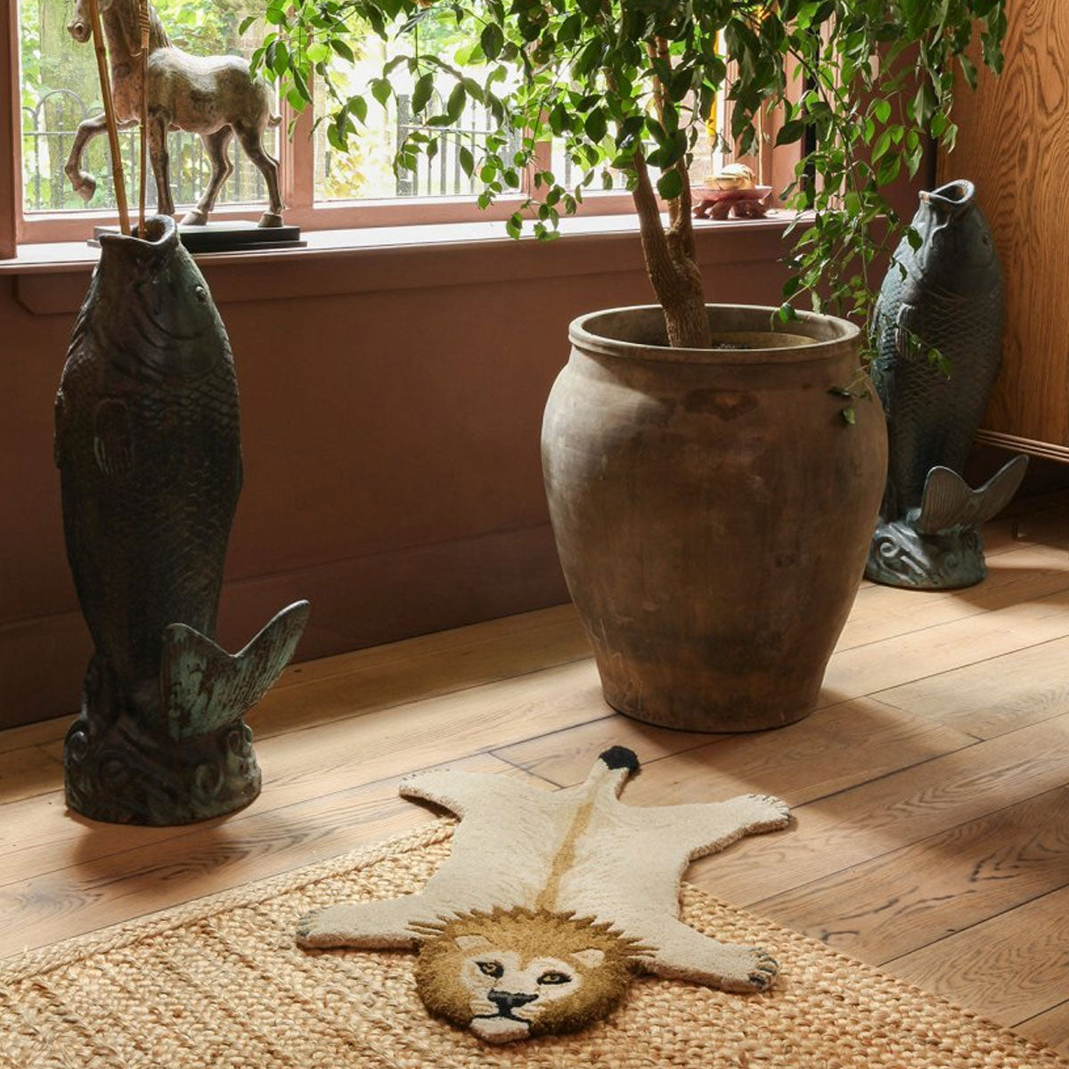 Moody Lion Rug Small - Doing Goods
