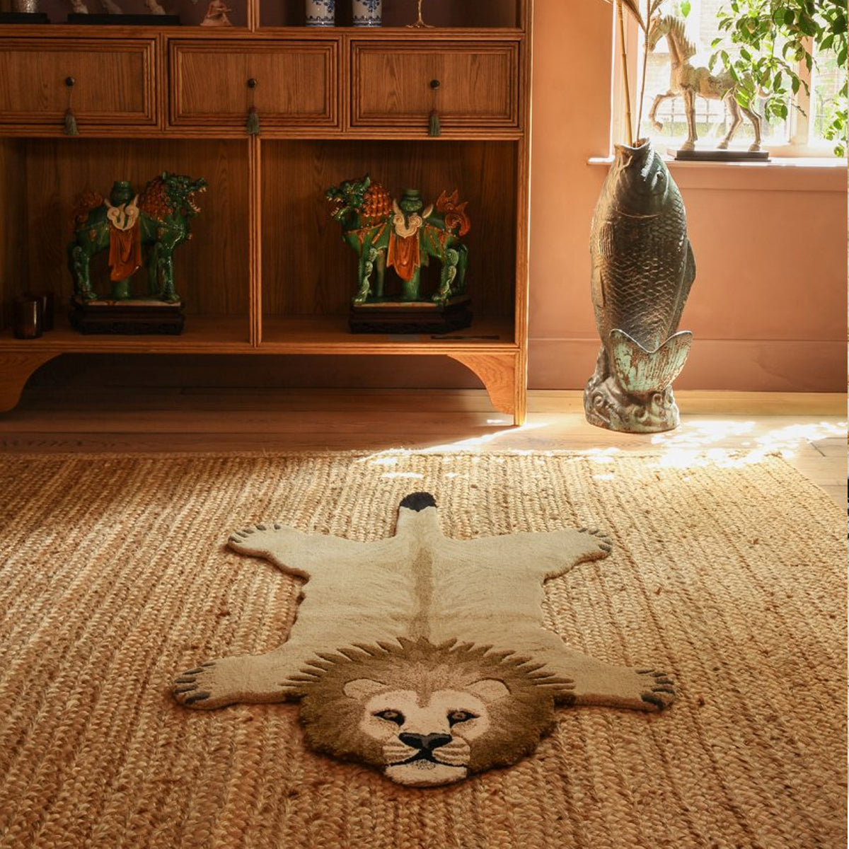 Moody Lion Rug Large - Doing Goods