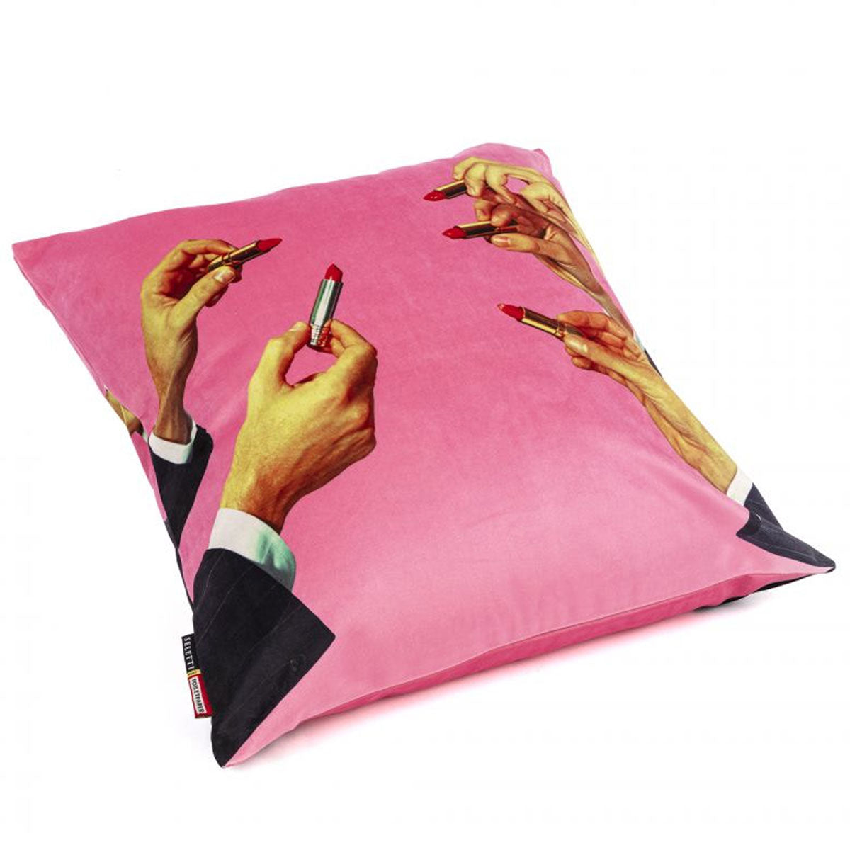 Seletti x Toiletpaper Cushion Cover &#39;Lipstick Pink&#39;