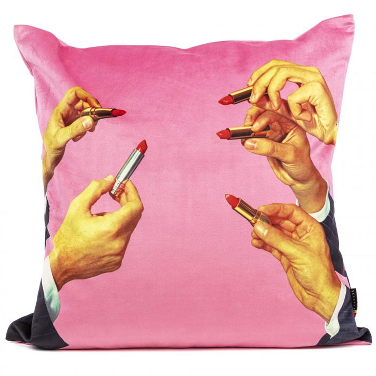 Seletti x Toiletpaper Cushion Cover &#39;Lipstick Pink&#39;