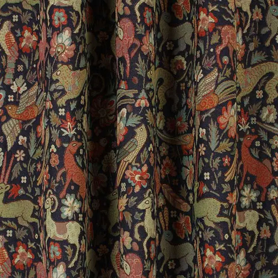 Courthouse Interiors Tapestry Fabric Midnight Blue