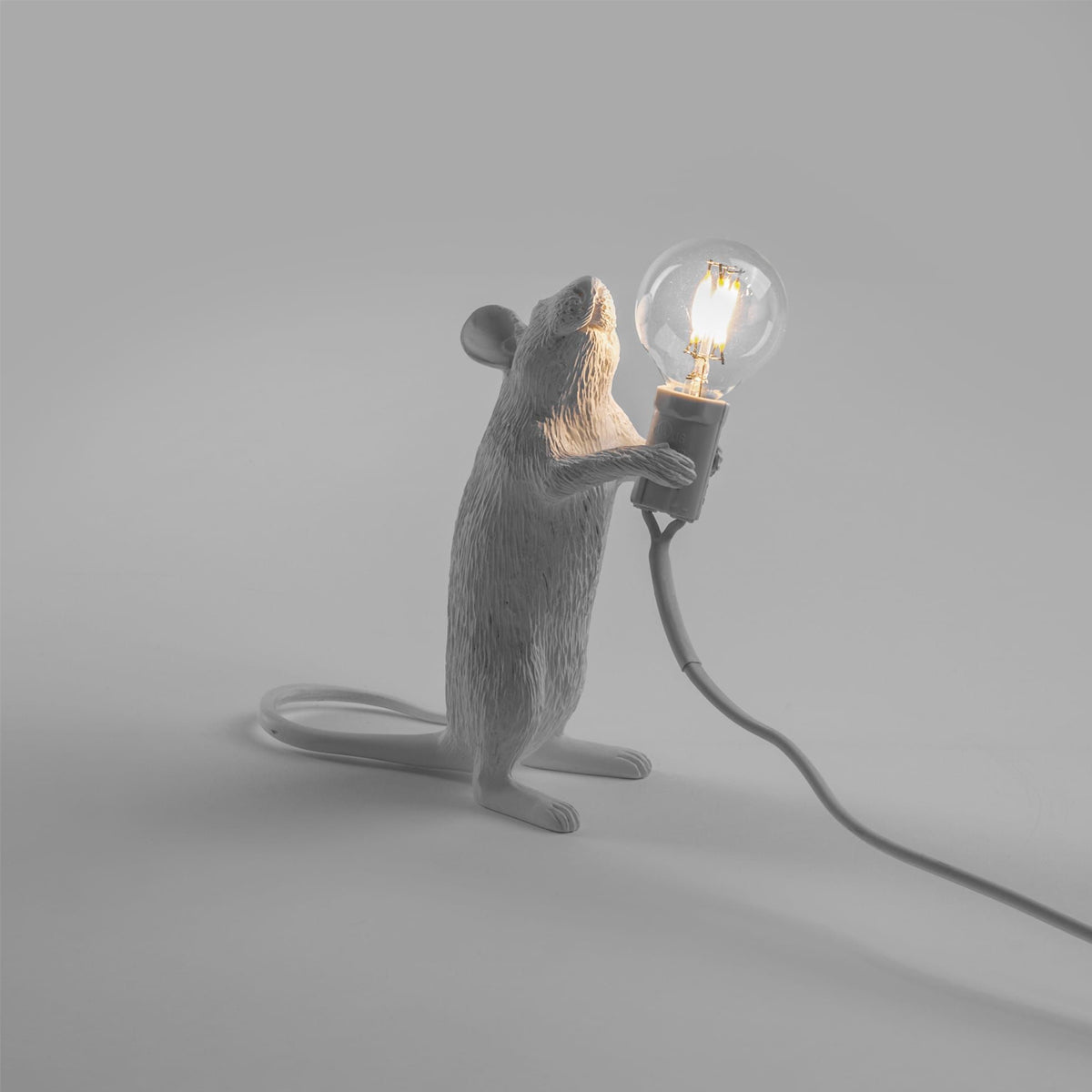 White Mouse Lamp Standing - Seletti