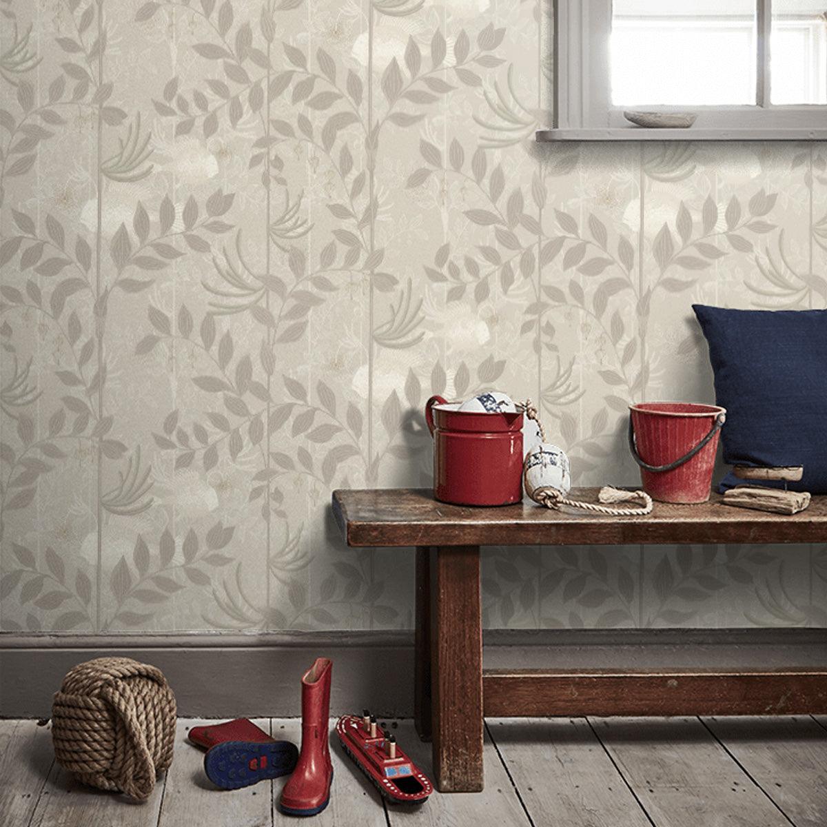 Cole &amp; Son &#39;Nautilus Stone &amp; Linen&#39; Wallpaper