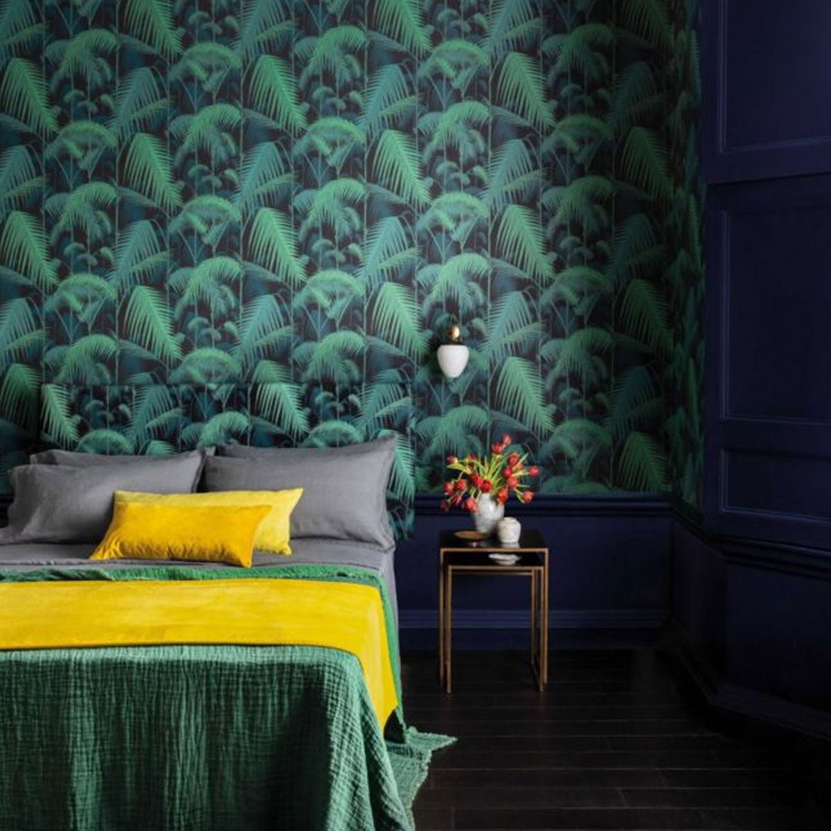 Cole and Son &#39;Palm Jungle - Viridian&#39; Wallpaper