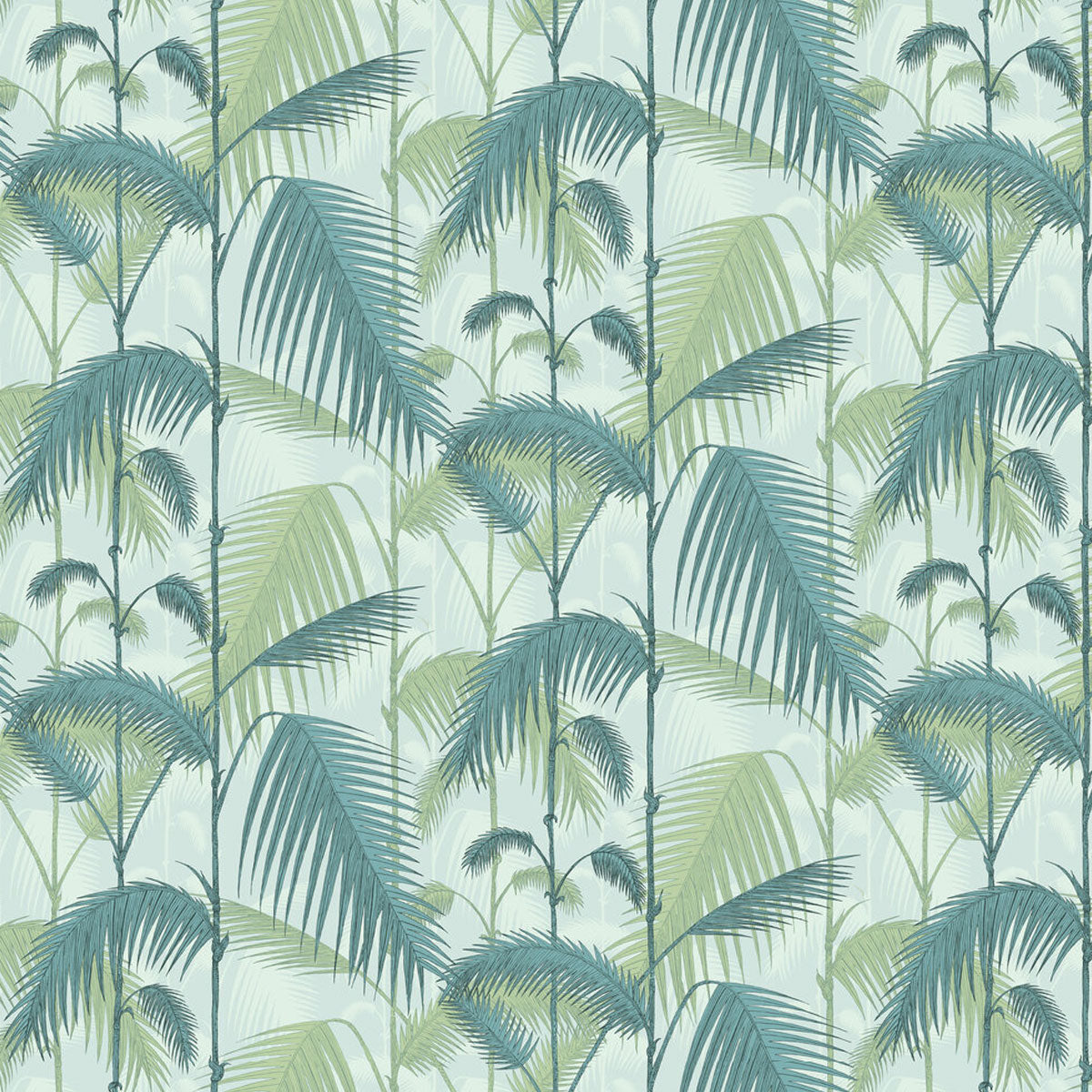 Cole and Son &#39;Palm Jungle - Teal&#39; Wallpaper