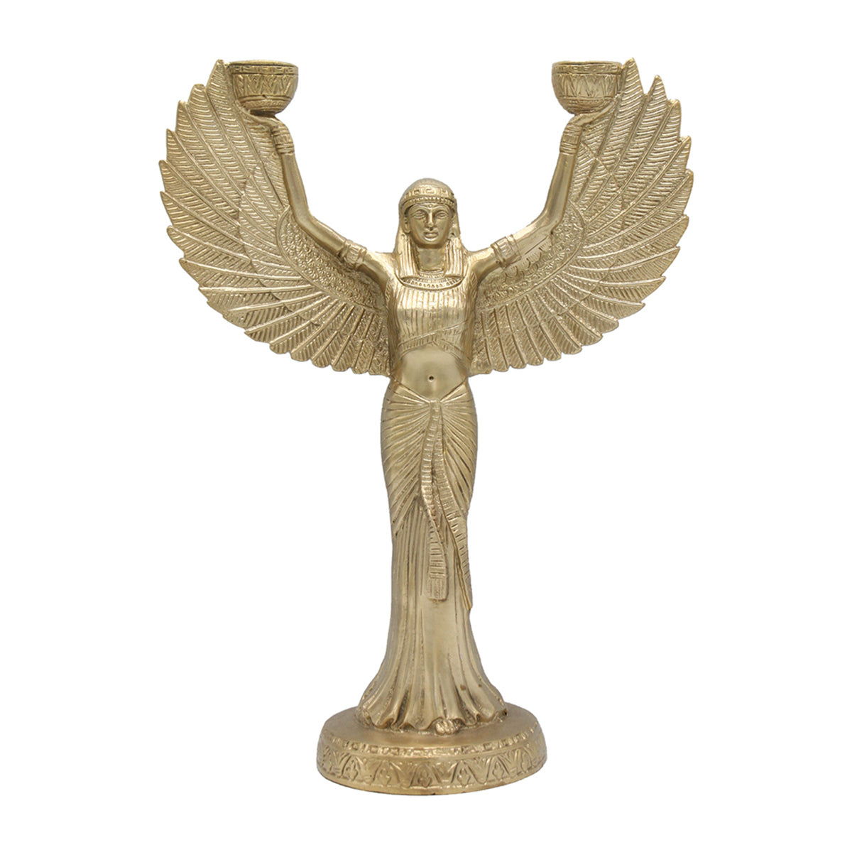 Phoenix Solid Brass Candle Holder - Doing Goods