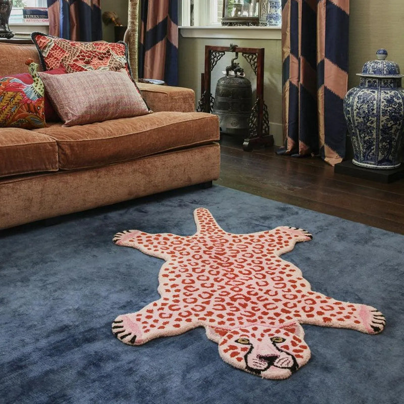 Pinky Leopard Rug Large Doing Goods Courthouse Interiors