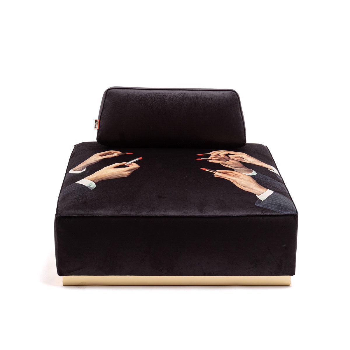 Seletti X Toiletpaper Modular Pouf &#39;Lipsticks Black&#39;