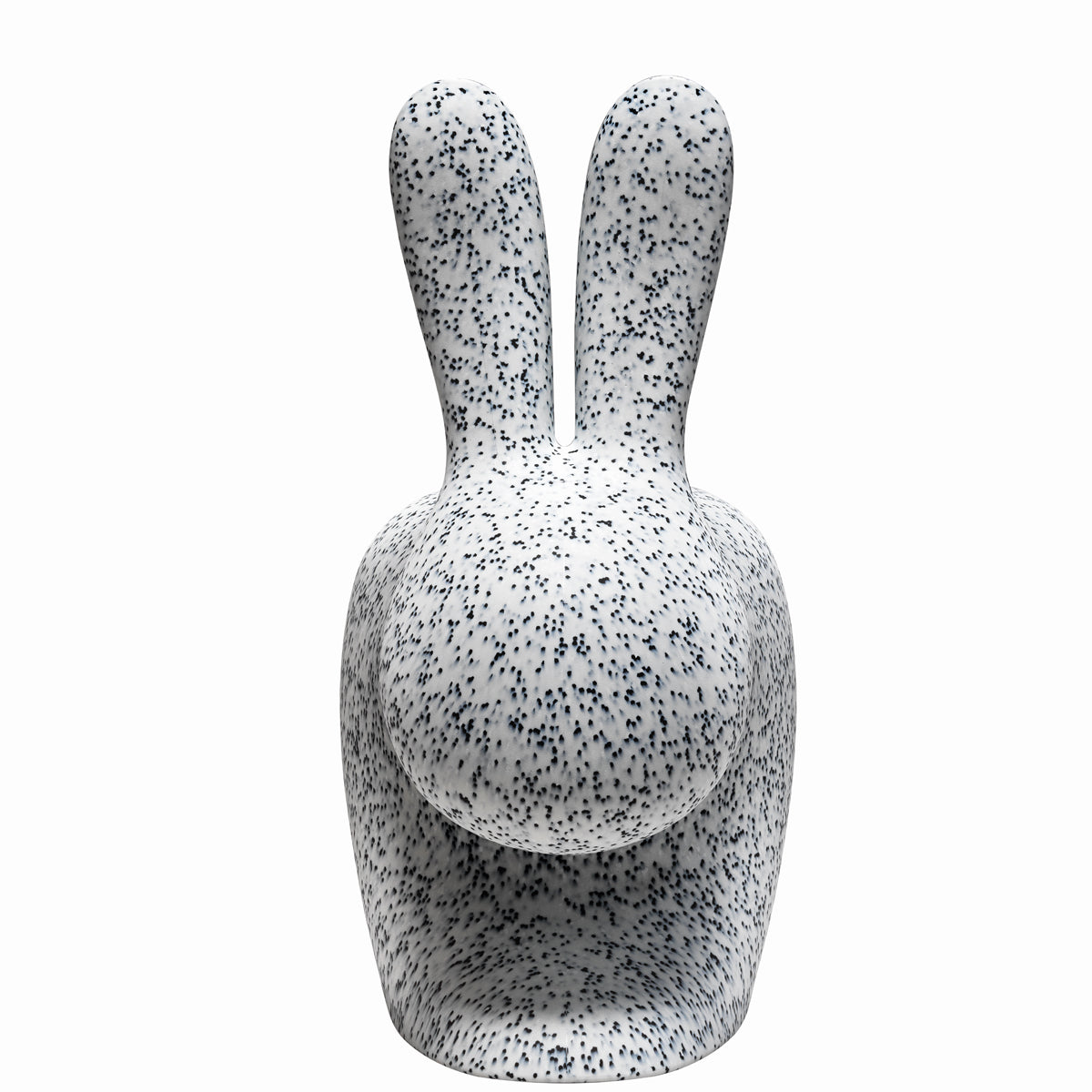 Rabbit Chair Dots White and Black - Qeeboo