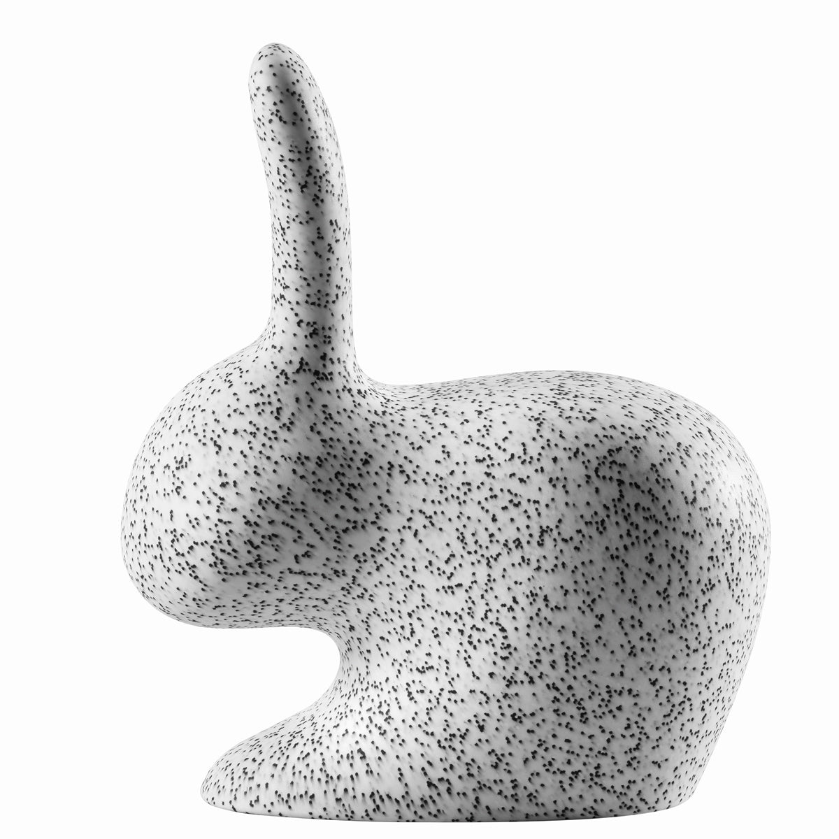 Rabbit Chair Dots White and Black - Qeeboo