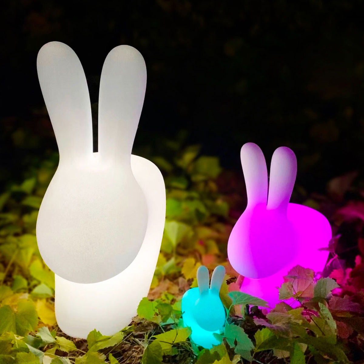 Rabbit Lamp Small Outdoor LED - Qeeboo - Courthouse Interiors