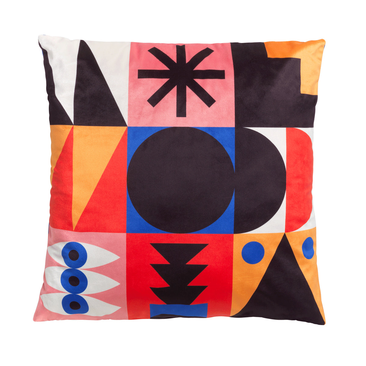 Oggian Red Palm Cushion Cover by Marco Oggian