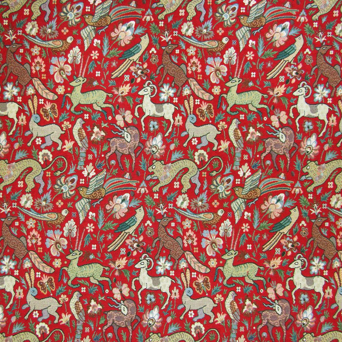 Courthouse Interiors Tapestry Fabric Red