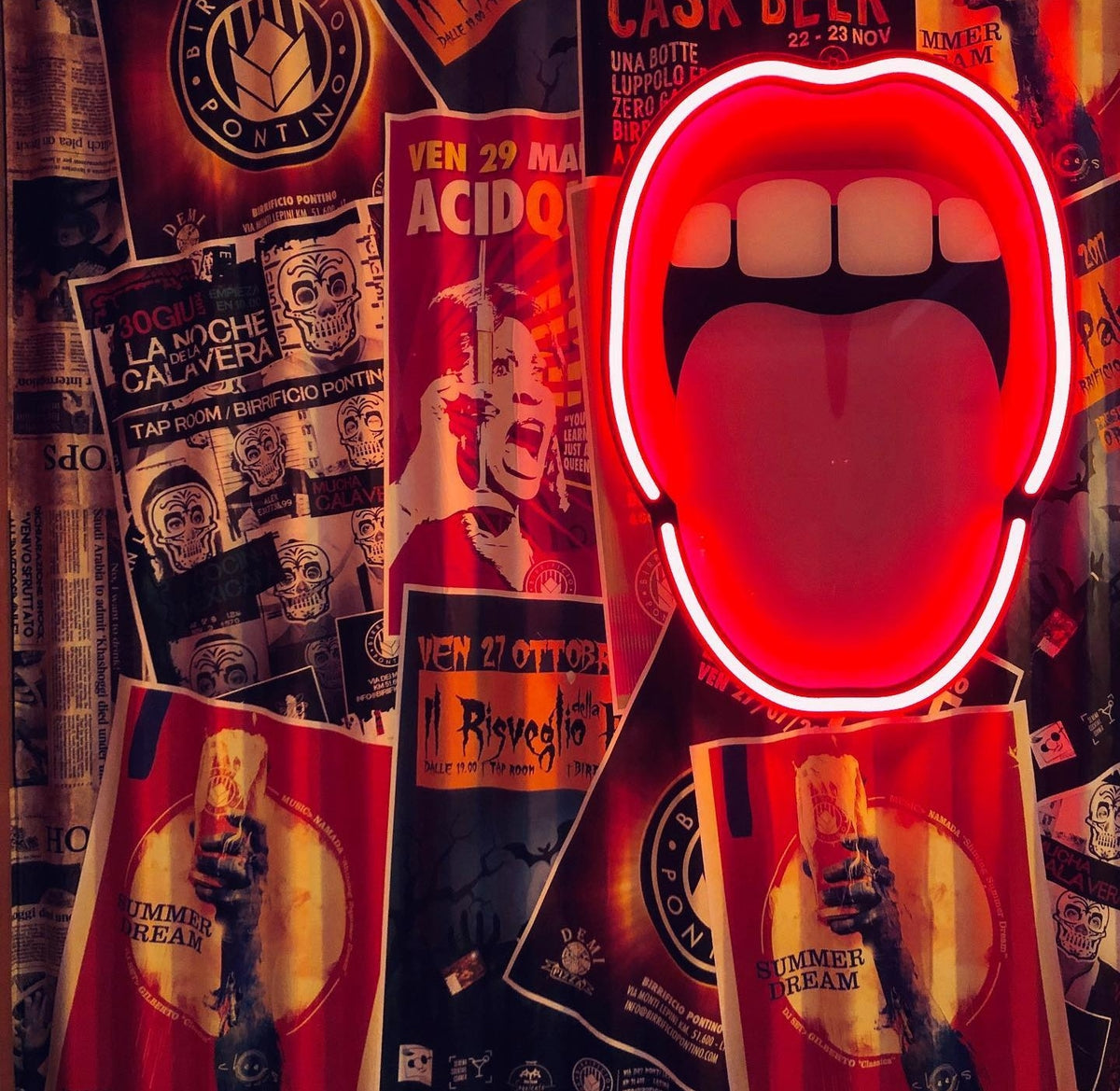 Seletti X Studio Job Neon Wall Light &#39;Tongue&#39;