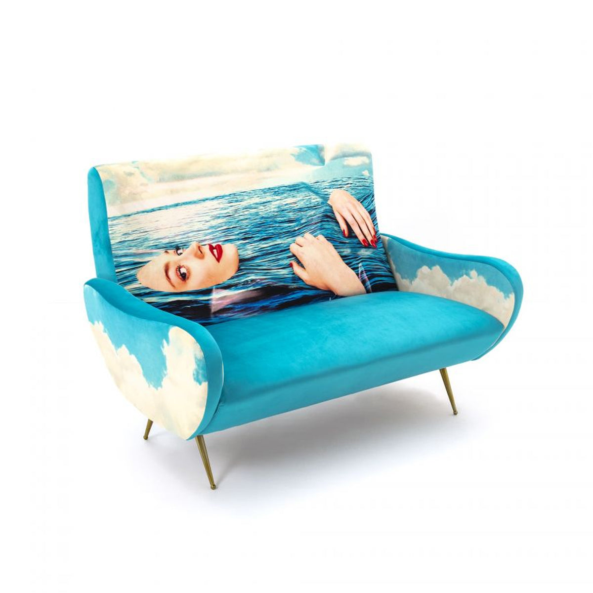 Seletti X Toiletpaper 2 Seater Sofa &#39;Sea Girl&#39;