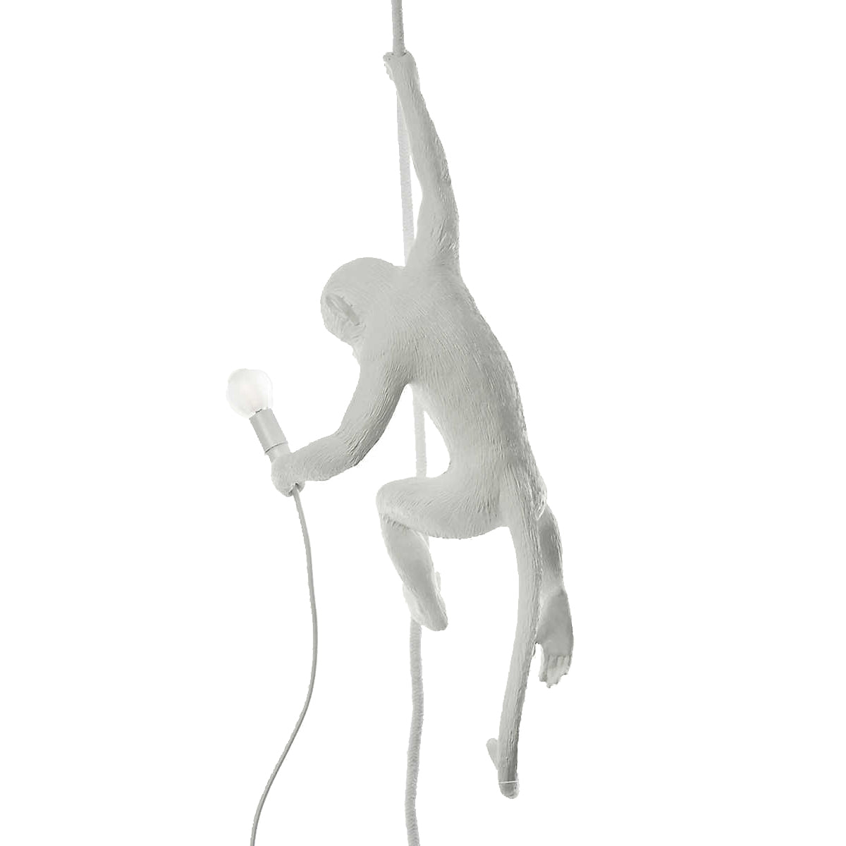Hanging Monkey Light White