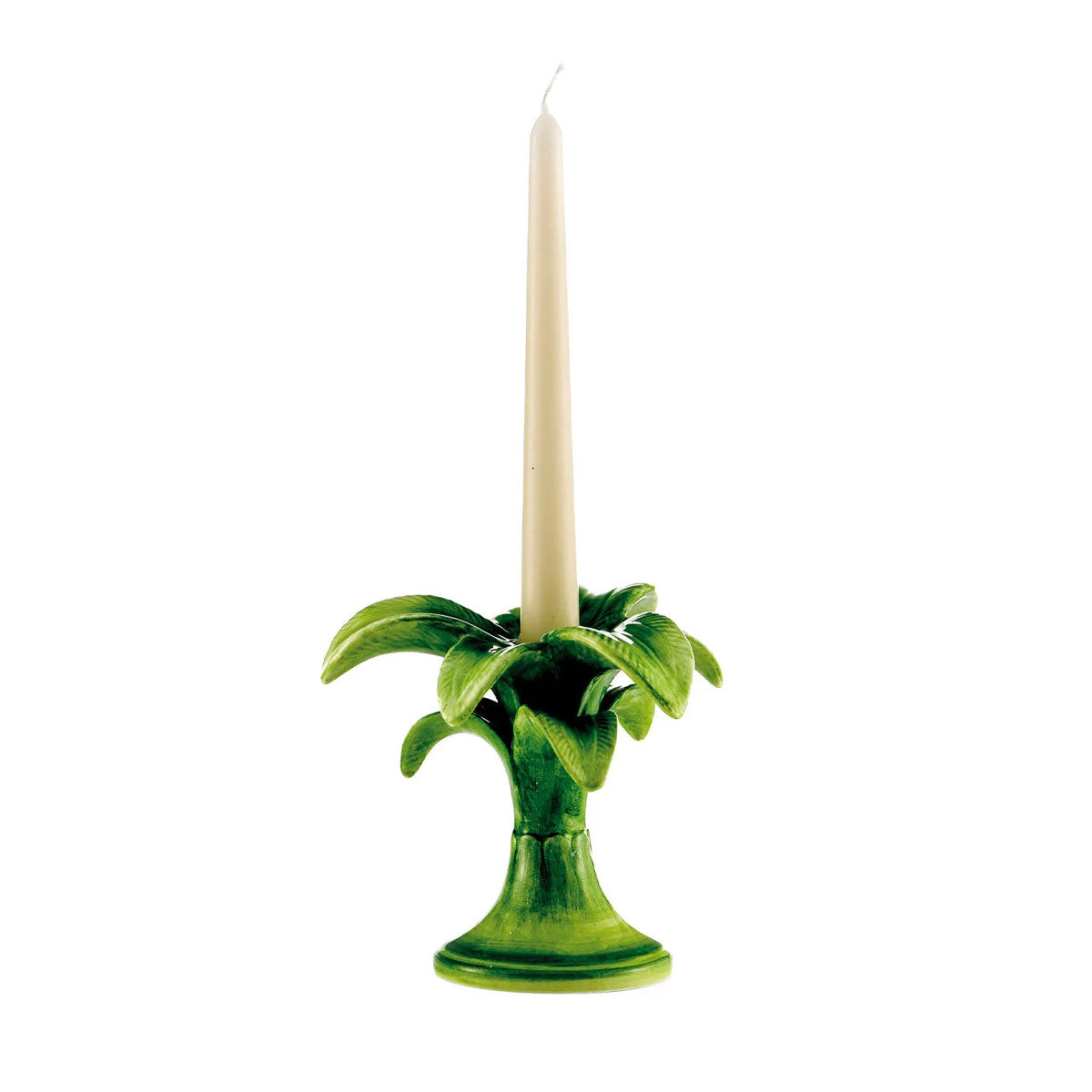 Green Palm Tree Candlestick Holder Small - Les-Ottomans