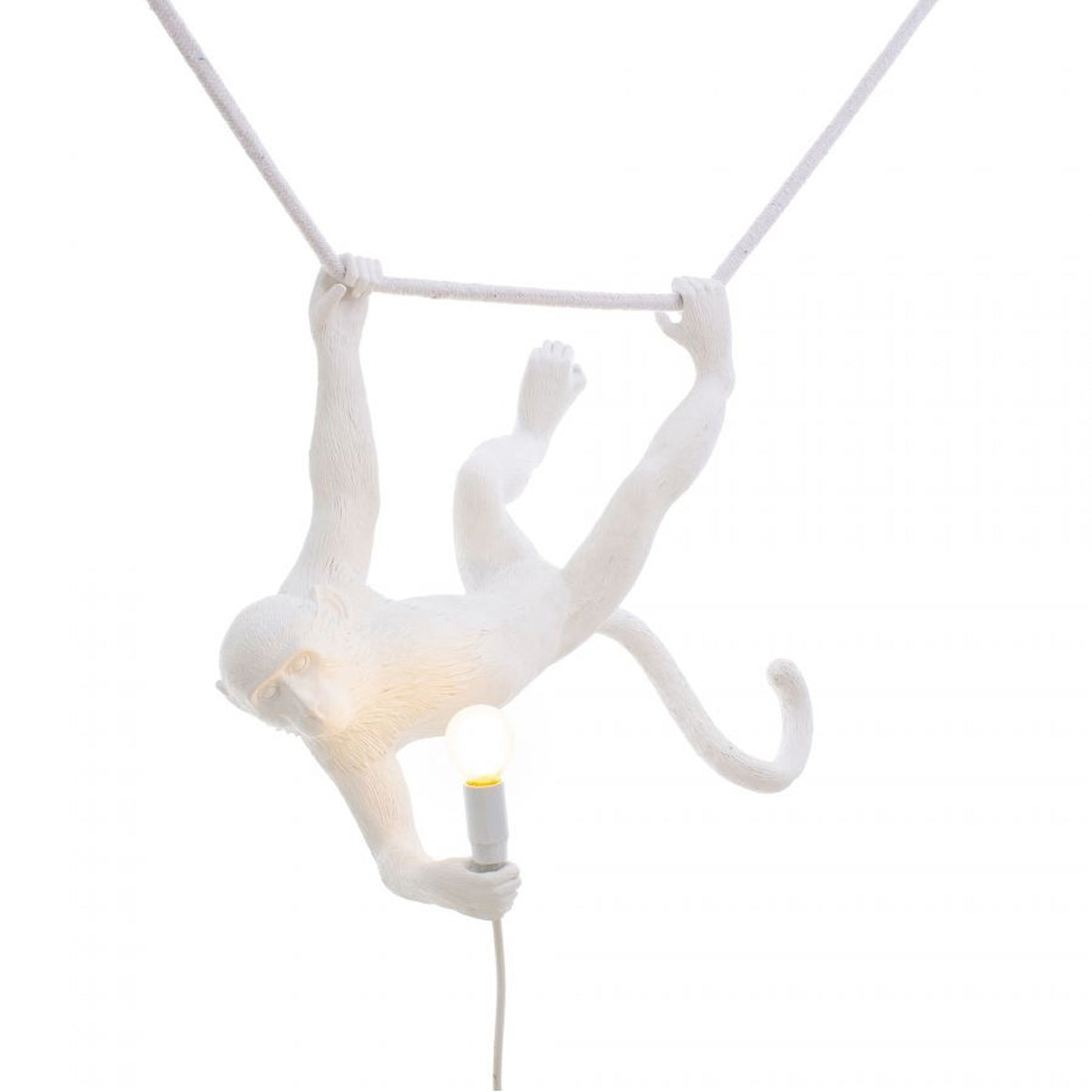 Swinging Monkey Light White