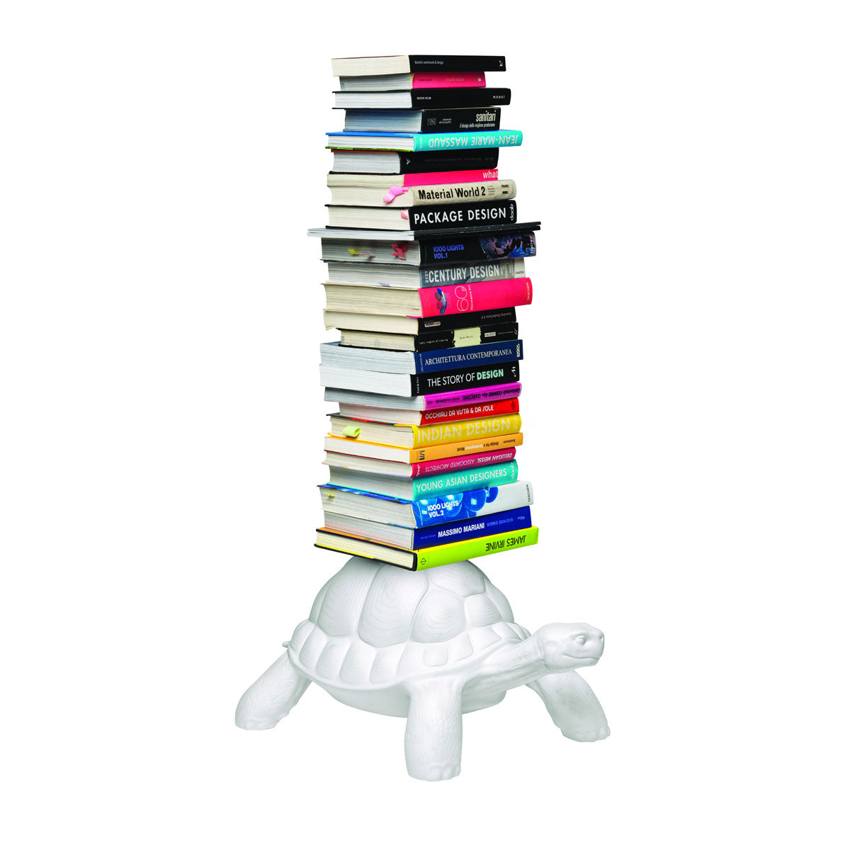 Turtle Carry Bookcase White - Qeeboo