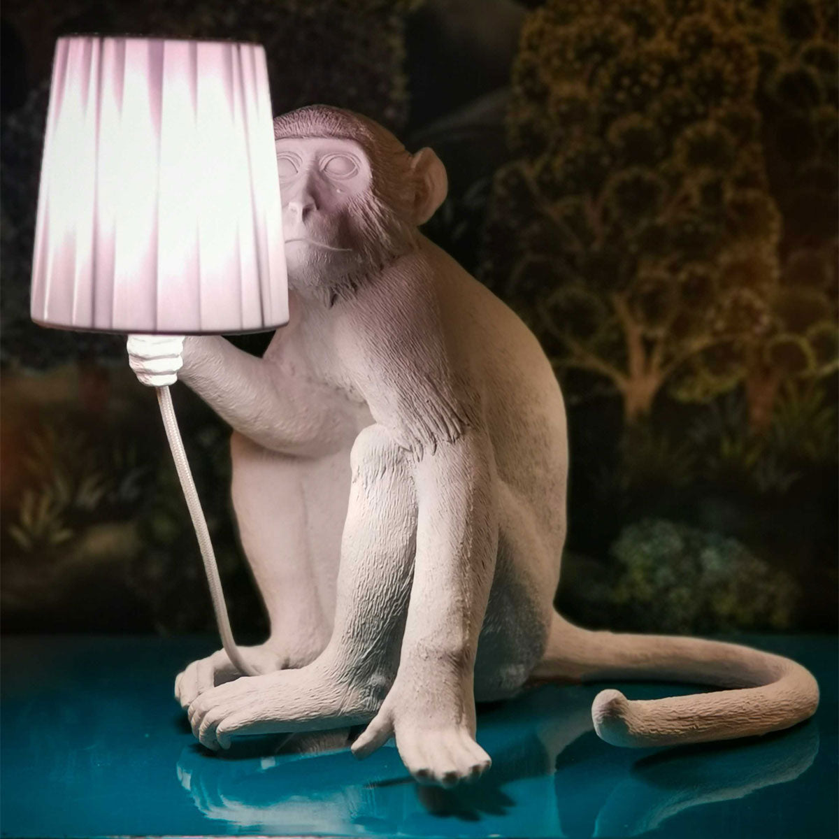 Sitting Monkey Light White - Seletti