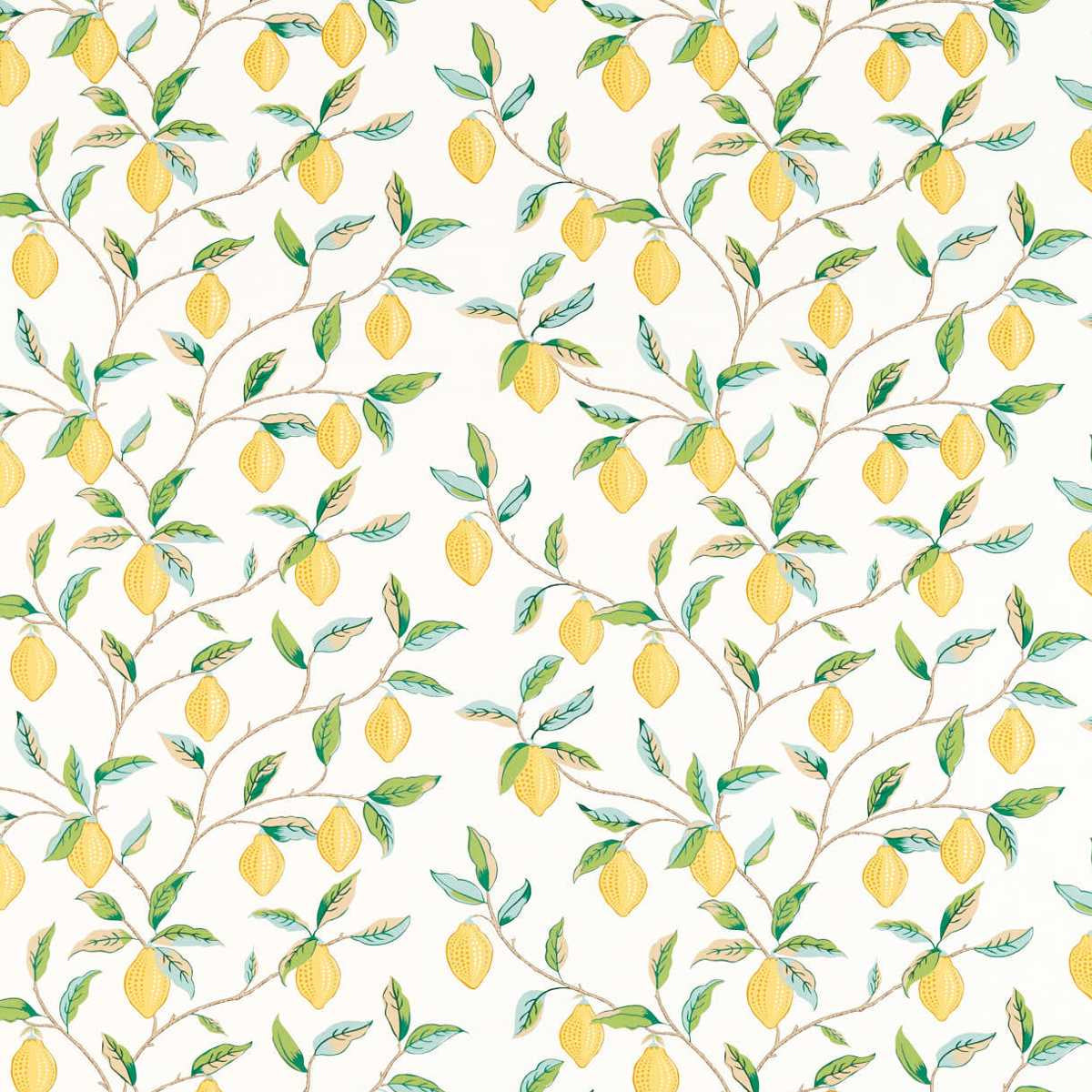 Morris &amp; Co &#39;Lemon Tree - Lemon/Bayleaf&#39; Fabric