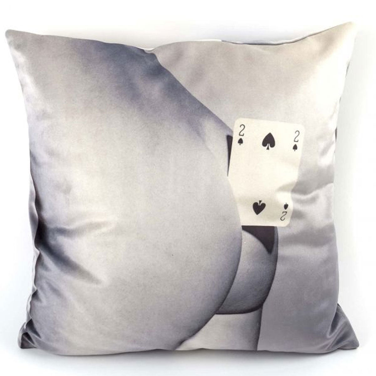 Seletti x Toiletpaper Cushion &#39;Two Of Spades&#39;